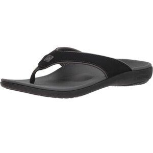 Spenco Yumi Sandal Mens 10EE Black Carbon  Orthotic‎ Flip Flop New